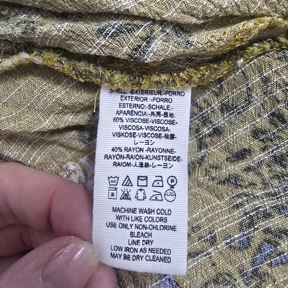 Free People Smooth Talker Floral Tunic Bohemian Flowy Dress Mustard Yellow Sz S - Picture 6 of 7